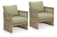 Serena Shores Outdoor Lounge Chair (Set of 2) - Abundant Home Collections
