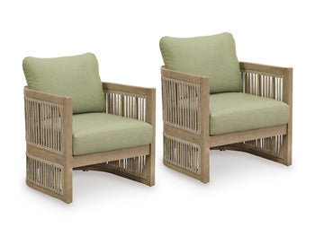Serena Shores Outdoor Lounge Chair (Set of 2) - Abundant Home Collections