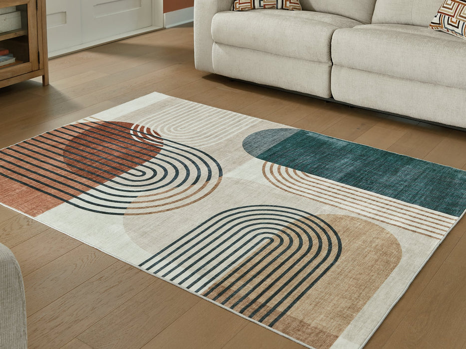 Farrendale Washable Area Rug - Abundant Home Collections