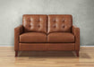 Aiden Leather Loveseat