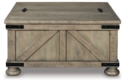 Aldwin Coffee Table With Storage - Abundant Home Collections