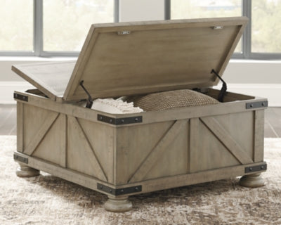 Aldwin Coffee Table With Storage - Abundant Home Collections