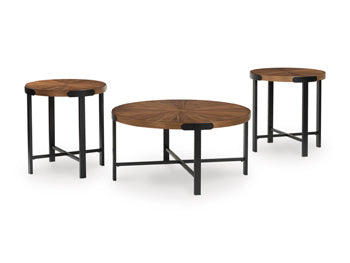 Crosstrail Table (Set of 3) - Abundant Home Collections