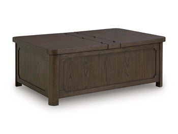 Breckington Coffee Table With Storage - Abundant Home Collections