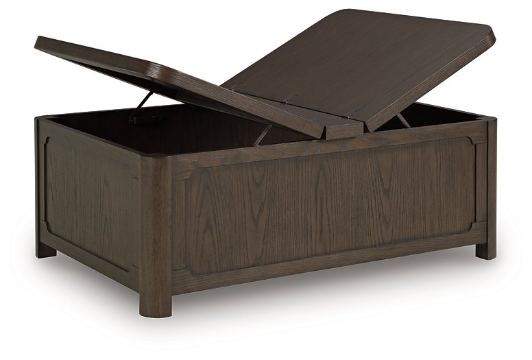 Breckington Coffee Table With Storage - Abundant Home Collections