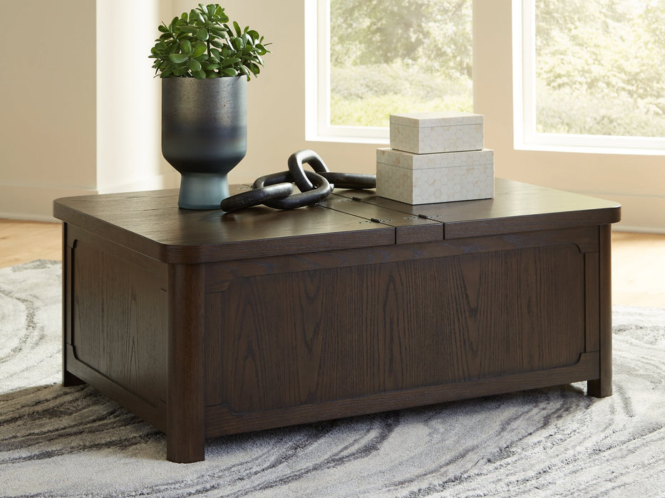 Breckington Coffee Table With Storage - Abundant Home Collections
