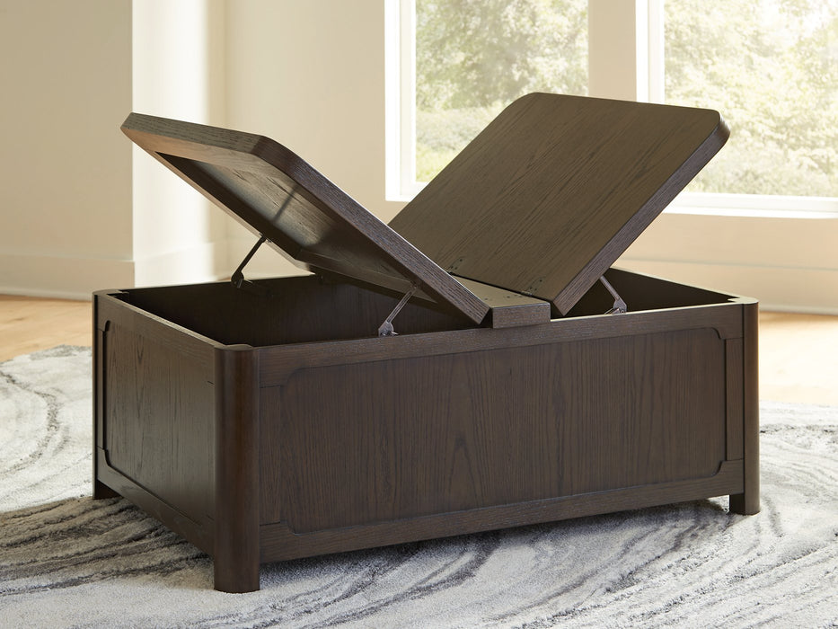 Breckington Coffee Table With Storage - Abundant Home Collections