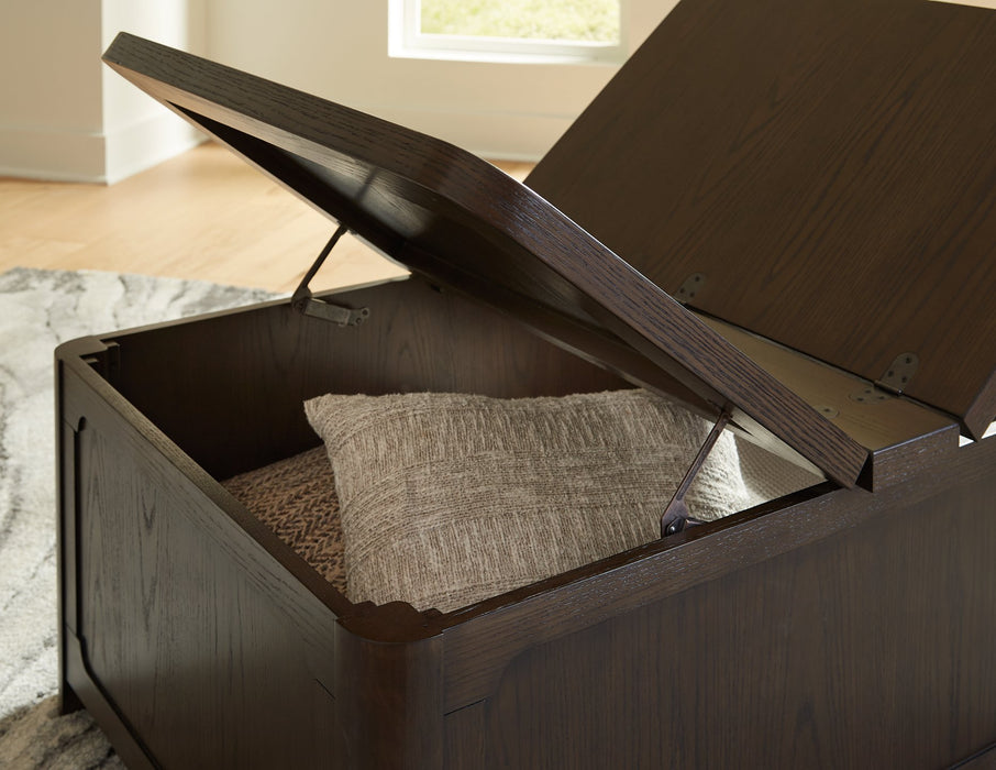 Breckington Coffee Table With Storage - Abundant Home Collections