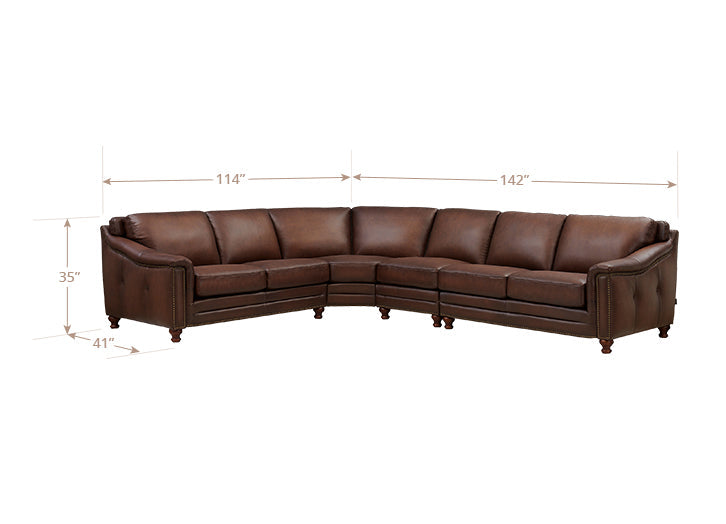 Belfast Leather Sectional Collection