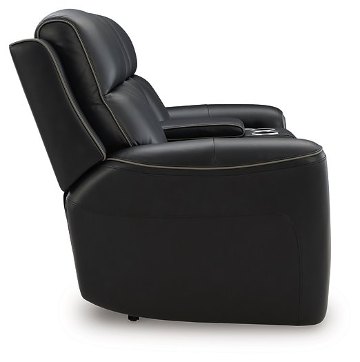5Z-Comfort Power Reclining Loveseat with Console - Abundant Home Collections