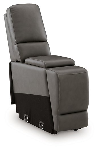 5Z - Pittson Power Reclining Sectional Loveseat with Console - Abundant Home Collections