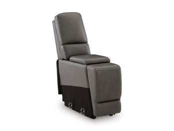 5Z - Pittson Power Reclining Sectional Loveseat with Console - Abundant Home Collections
