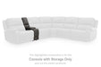 5Z - Pittson Power Reclining Sectional Loveseat with Console - Abundant Home Collections