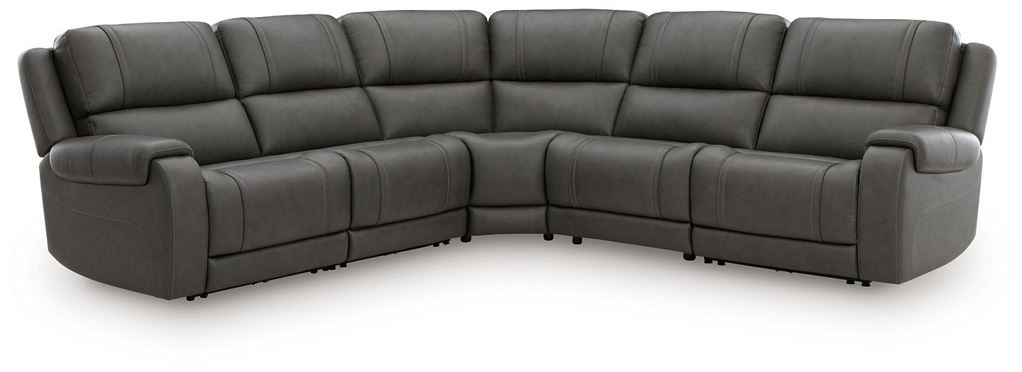 5Z - Pittson Power Reclining Sectional - Abundant Home Collections