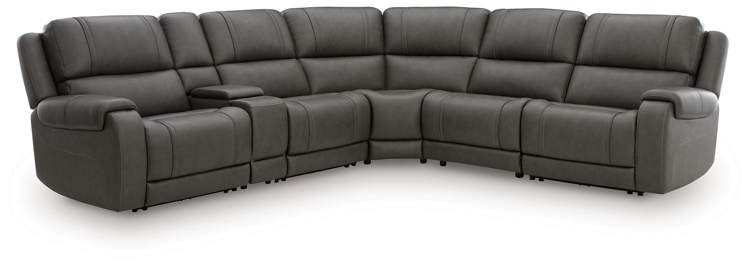 5Z - Pittson Power Reclining Sectional - Abundant Home Collections