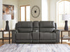 5Z - Pittson Power Reclining Sectional Loveseat with Console - Abundant Home Collections