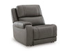 5Z - Pittson Power Reclining Sectional Loveseat - Abundant Home Collections