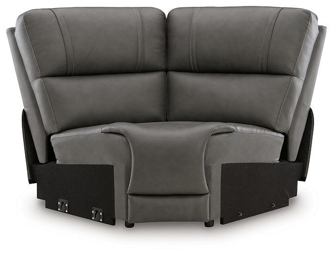 5Z - Pittson Power Reclining Sectional - Abundant Home Collections