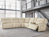 Double Deal Reclining Sectional with 2 Consoles - Abundant Home Collections