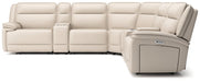 Double Deal Reclining Sectional with 2 Consoles - Abundant Home Collections