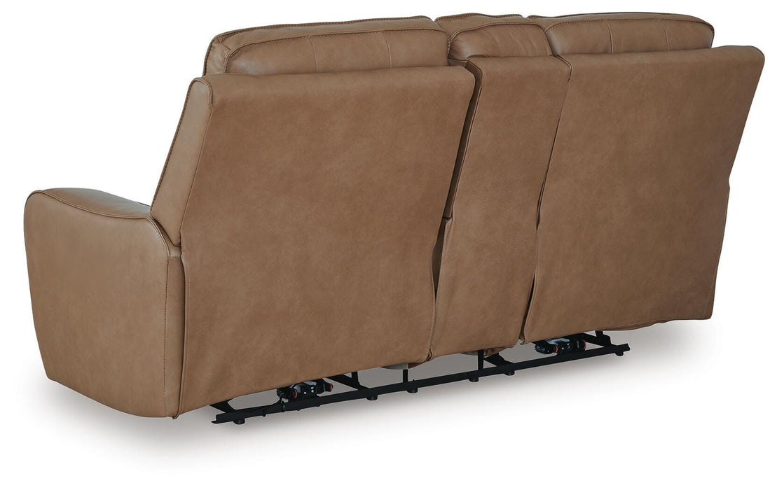 DeepWakes Power Reclining Loveseat with Console - Abundant Home Collections