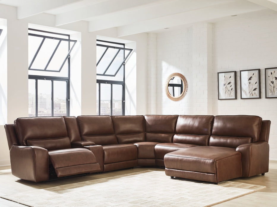 DeepWakes Power Reclining Sectional with Chaise - Abundant Home Collections