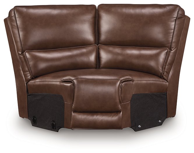 DeepWakes Reclining Sectional with Storage Console - Abundant Home Collections