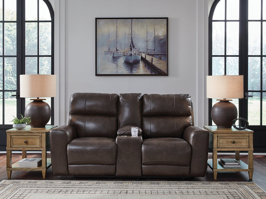 Crossplex Power Reclining Loveseat with Console - Abundant Home Collections