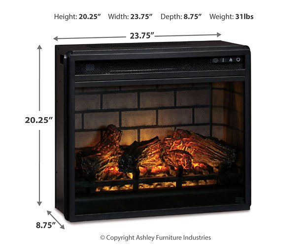 Wildenauer 76" TV Stand with Electric Fireplace - Abundant Home Collections