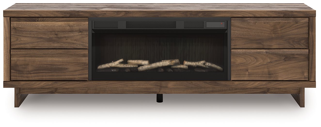 Zadilyn 72" TV Stand with Electric Fireplace - Abundant Home Collections