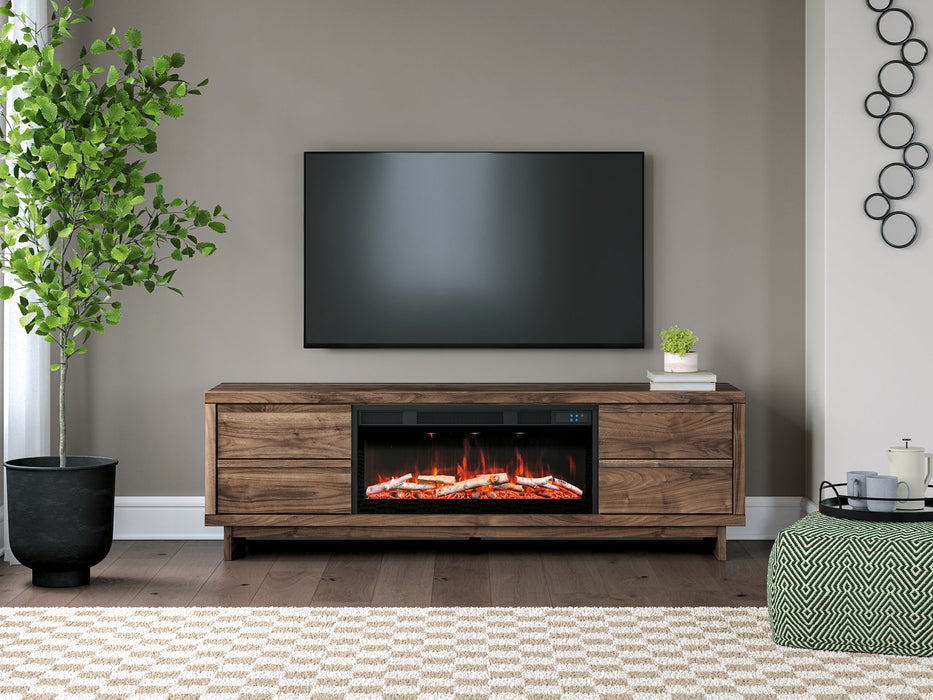 Zadilyn 72" TV Stand with Electric Fireplace - Abundant Home Collections