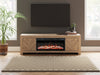 Cayboni 71" TV Stand with Electric Fireplace - Abundant Home Collections