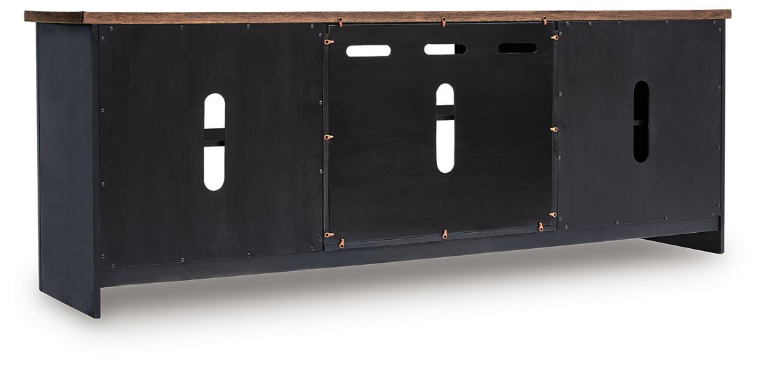 Wildenauer 76" TV Stand with Electric Fireplace - Abundant Home Collections