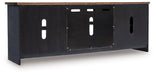 Wildenauer 76" TV Stand with Electric Fireplace - Abundant Home Collections