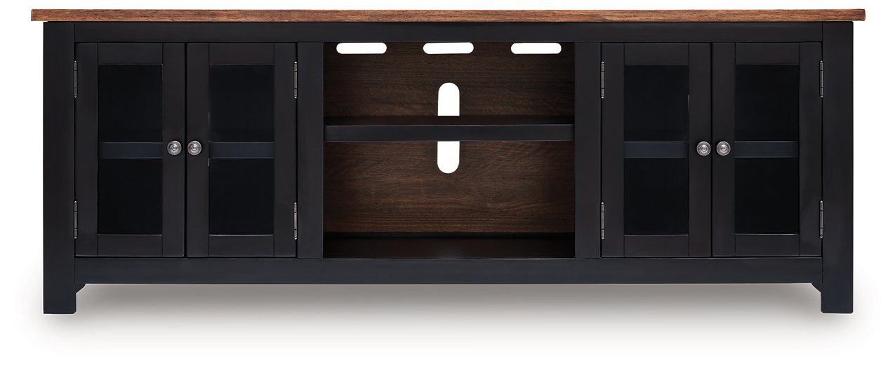 Wildenauer 76" TV Stand with Electric Fireplace - Abundant Home Collections