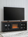 Wildenauer 76" TV Stand with Electric Fireplace - Abundant Home Collections