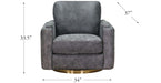 Elm Swivel Leather Chair