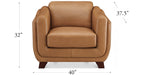 Omaha Leather Loveseat