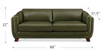 Fremont Leather Ottoman