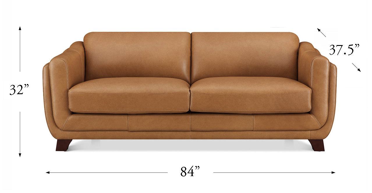 Omaha Leather Loveseat